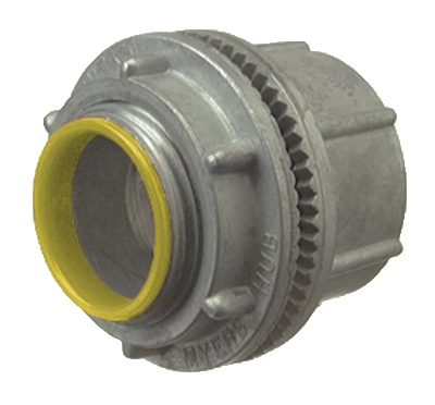 Conduit Hub, Indoor/Outdoor, Watertight, Zinc, 1/2-In.