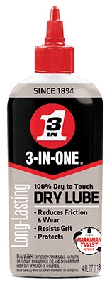3-In-1 Dry Lube, 4-oz.