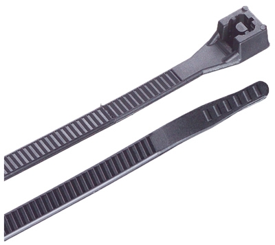 Xtreme Temperature Cable Ties, Black, 11-In., 100-Pk.