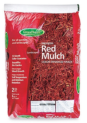 Colored Mulch, Red, 2-Cu. Ft.