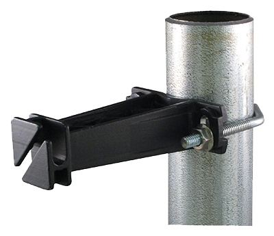 Electric Fence Insulator, For Chain-Link Post, Black, 10-Pk.