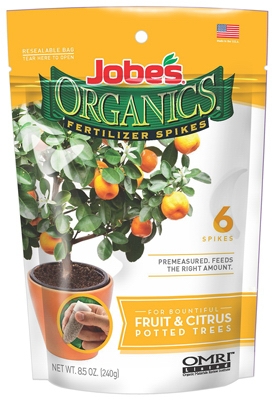 Organic Fruit & Citrus Fertilizer Spikes, 3-5-5, 6-Pk.