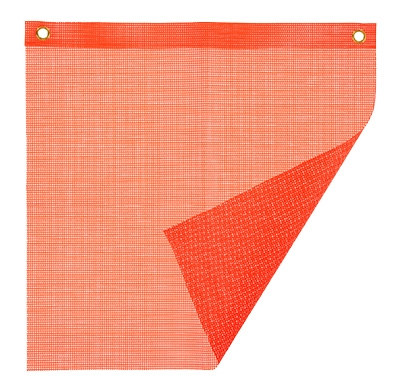 Safety Flag, Mesh PVC, 18 x 18-In.