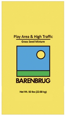 Grass Seed, Play Area & High Traffic, 50-Lbs.