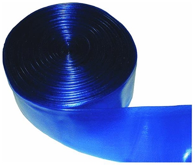 Pool Backwash Hose, Blue Transparent, 2-In. x 50-Ft.