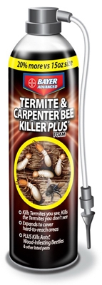 Termite & Carpenter Bee Killer Plus Foam, 18-oz.