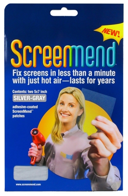 Screen Repair Patch, Silver Gray