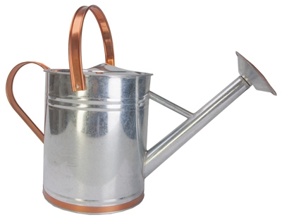 Watering Can, Galvanized Steel, 2-Gal.