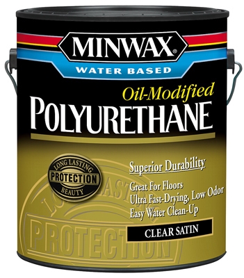 Water-Based Polyurethane, Satin, 1-Gal.