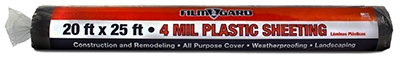 20 x 25-Ft. 4-Mil Black Plastic Sheeting