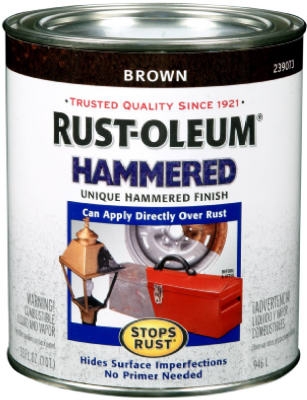 Qt. Brown Hammered Rust Preventative Paint