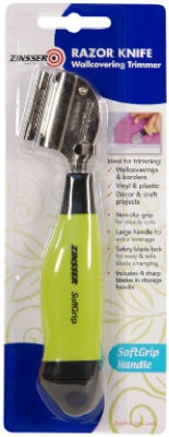 Soft Grip Razor Knife With 5 Blades