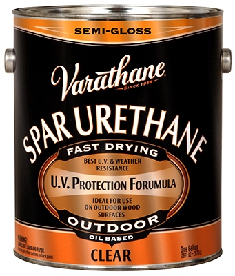 Varathane Exterior Oil-Based Premium Spar Urethane, Gallon Semi-Gloss