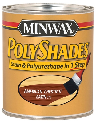 1-Qt. American Chestnut Satin Polyshades Wood Stain