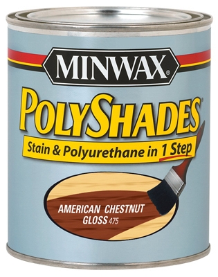 1-Qt. American Chestnut Gloss Polyshades Wood Stain
