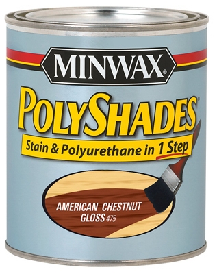 1/2-Pt. American Chestnut Gloss Polyshades Wood Stain