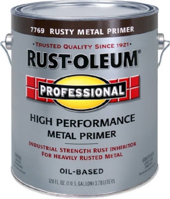 Professional Flat Metal Primer, Rusty, 1-Gal.