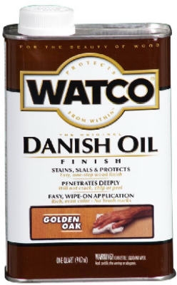 Watco Qt. Golden Oak Danish Oil Wood Finish