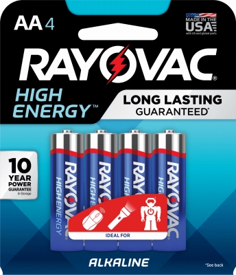 Alkaline Batteries,  inchAA inch, 4-Pk.