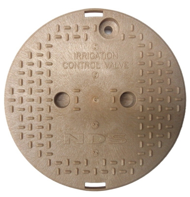 10 inch Round Valve Box Overlapping ICV Cover, Sand