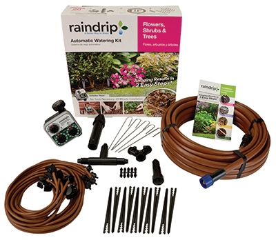 Watering Kit With Timer for Flowers, Shrubs & Trees