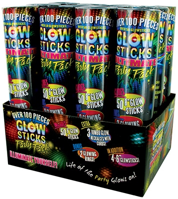 Ultimate Glow Stick Tube Pack, 100-Pc.