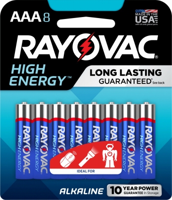 Alkaline Batteries,  inchAAA inch, 8-Pk.