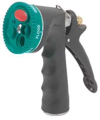 7-Pattern Hose Nozzle, Metal, Comfort Dial