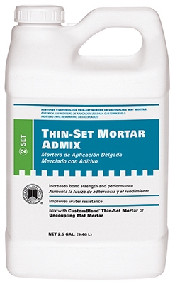 Thin-Set Mortar Admix, 2.5-Gal.
