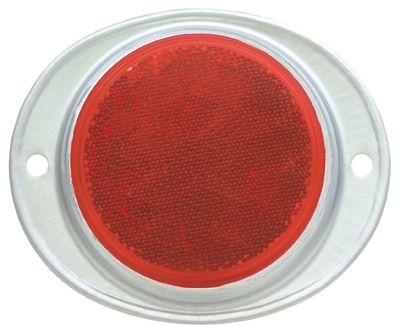 3 inch RED Trail Reflector