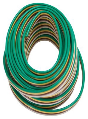 Bonded Trailer Connector Wiring, 4-Wire, 25-Ft.