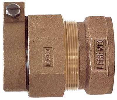 Water Service Coupling, Lead-Free, CTS PAK x FIP, 3/4-In.