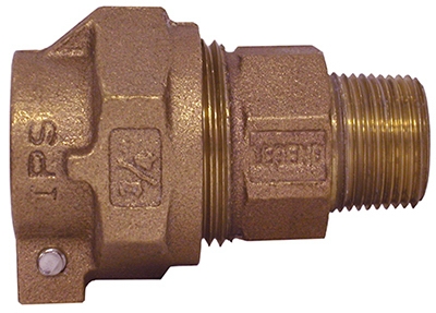 Water Service Coupling, Lead-Free, IPS PAK x MIP, 3/4-In.