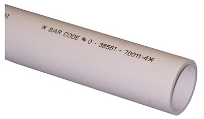 PVC DWV Pipe, Schedule 40, 1-1/2-In. x 2-Ft.