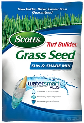Turf Builder Sun & Shade Grass Seed Mix, 40-Lbs.