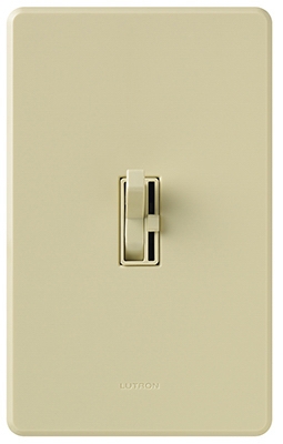 Single-Pole/3-Way Toggle Dimmer, 150-Watt, Ivory