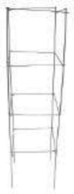 42 inch Glamos Galvanized square folding plant support and tomato cage.