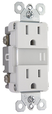 LED Night Light, Auto-On, White, 15-Amp