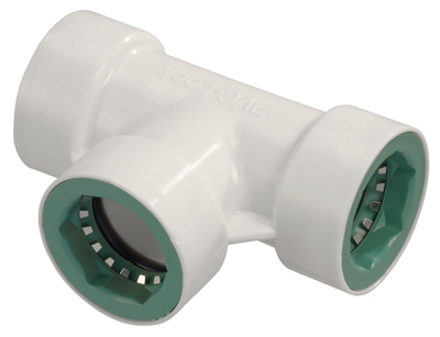 Underground Sprinkler Tee, 3/4-In. PVC Lock