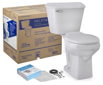 Pro-Fit 4 Toilet Kit, Round, White
