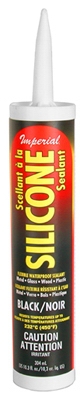 Silicone Sealant, Black, 10.3-oz.
