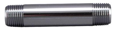 Chrome Nipple, 3/8 MIP x 3-In.
