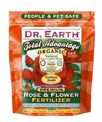 Total Advantage Rose & Flower Organic Fertilizer, 4-6-2, 4-Lb. Poly Bag