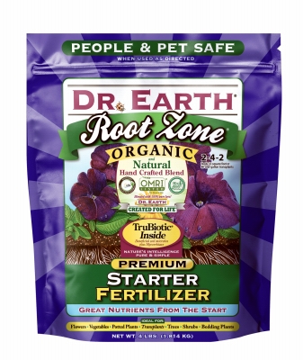 Root Zone Starter Organic Fertilizer, 2-4-2, 4-Lb. Bag