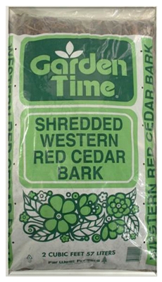 Shredded Western Red Cedar Mulch, 2-Cu. Ft.