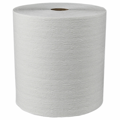 6PK WHT Hard Roll Towel