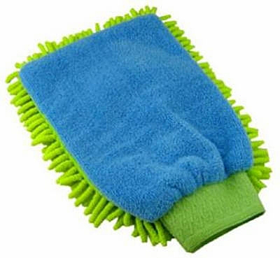 Green Cleaning Shaggy Duster Mitt