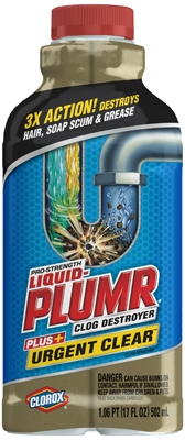 Professional Strength Urgent Clear Drain Opener, 17-oz. Gel