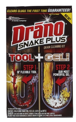 Snake Plus Drain Cleaning Kit, 16-oz.