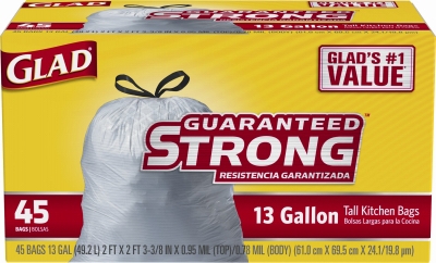 Tall Kitchen Trash Bags, 45-Ct., 13-Gal.